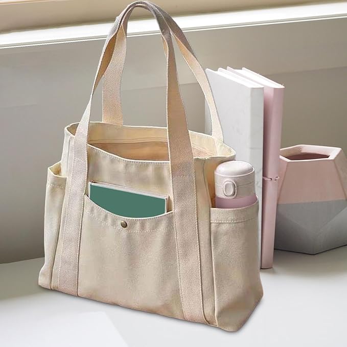 Bolso Tote De Lona Mujer