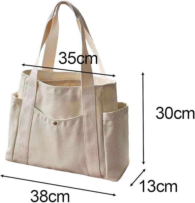 Bolso Tote De Lona Mujer