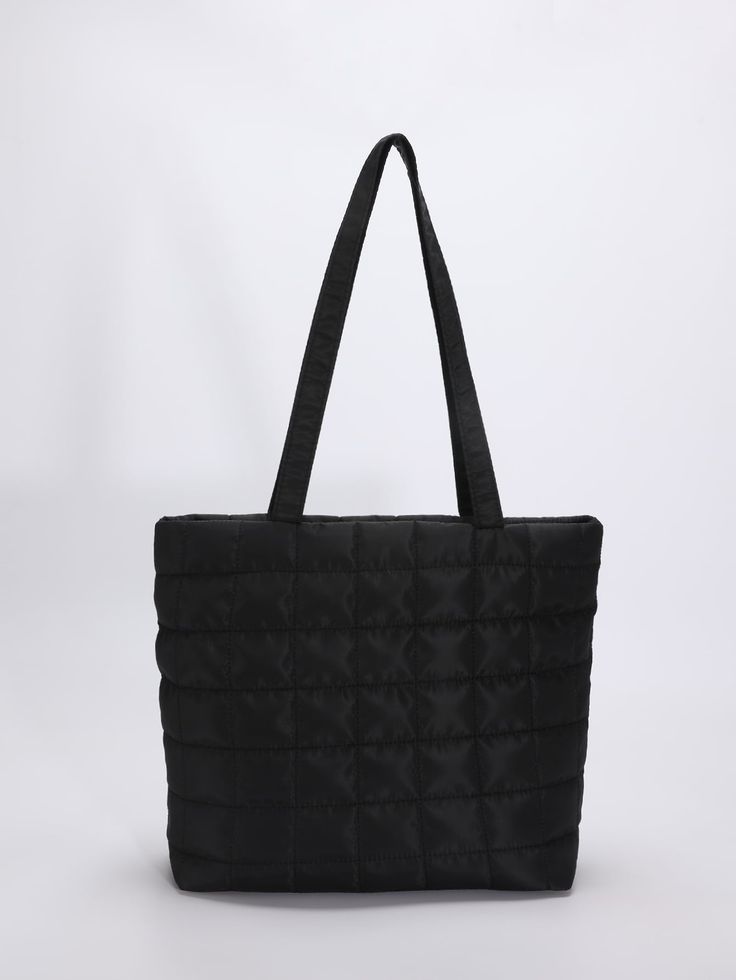 Bolso Puff Negro Mujer