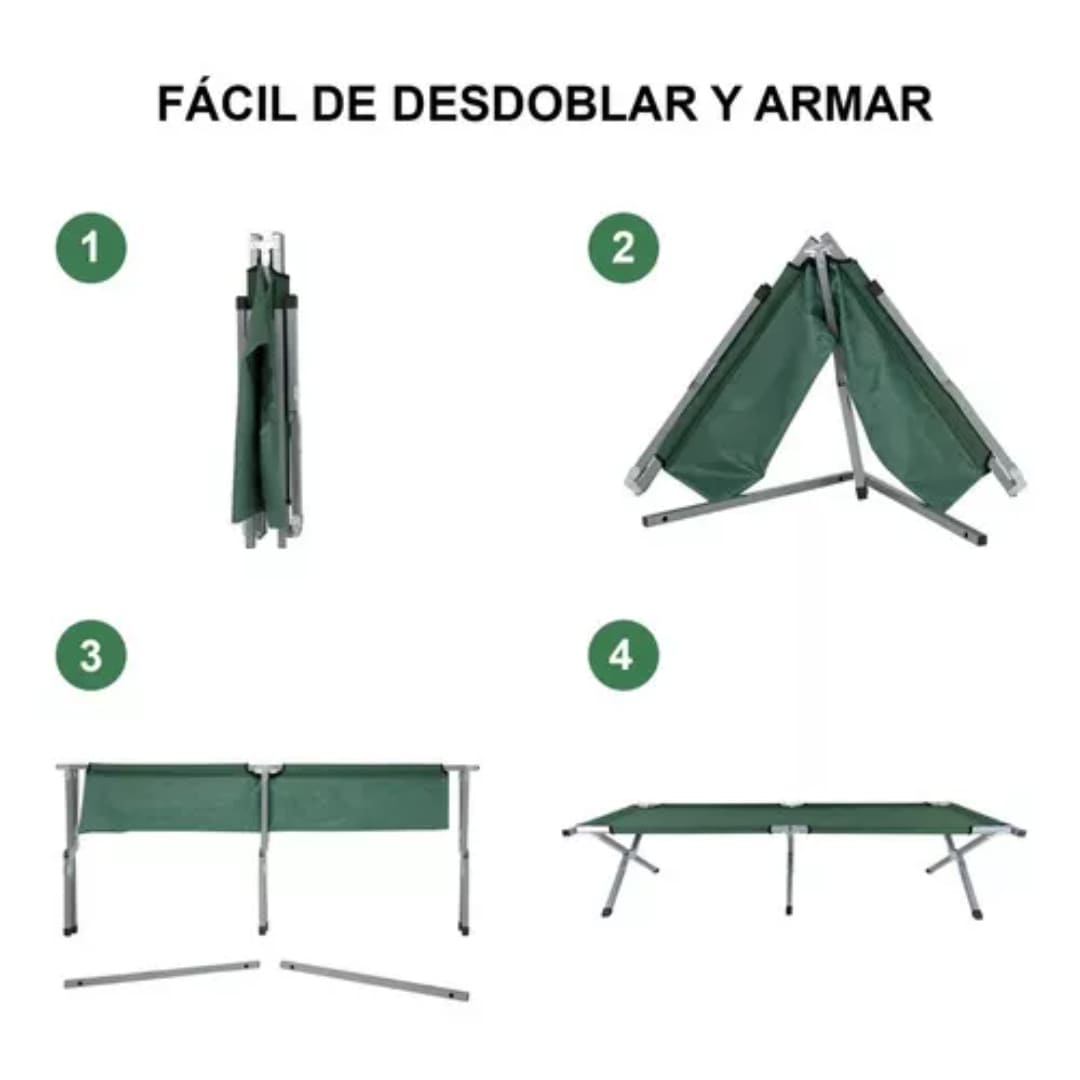catre plegable para camping cama portatil para acampar catre de camping resistente cama plegable para exteriores catre plegable ligero cama plegable para camping cama plegable portatil para acampar catre de camping con bolsa de transporte