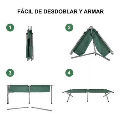 catre plegable para camping cama portatil para acampar catre de camping resistente cama plegable para exteriores catre plegable ligero cama plegable para camping cama plegable portatil para acampar catre de camping con bolsa de transporte