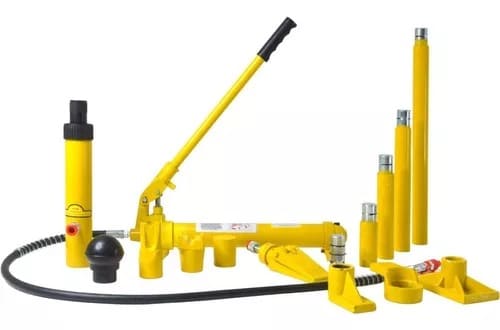 Porto Power hidráulico automotriz 10 toneladas Herramienta de reparación de carrocerías 10 ton Porto Power 10 toneladas para automóviles Equipo hidráulico para enderezado de autos Gato hidráulico de 10 toneladas para carrocería Kit hidráulico de alineación de chasis 10 ton Porto Power para reparación de carrocerías Gato hidráulico automotriz de 10 toneladas Porto Power con extensores para autos Porto Power para enderezar chasis de camiones Kit de reparación hidráulico 10 toneladas 